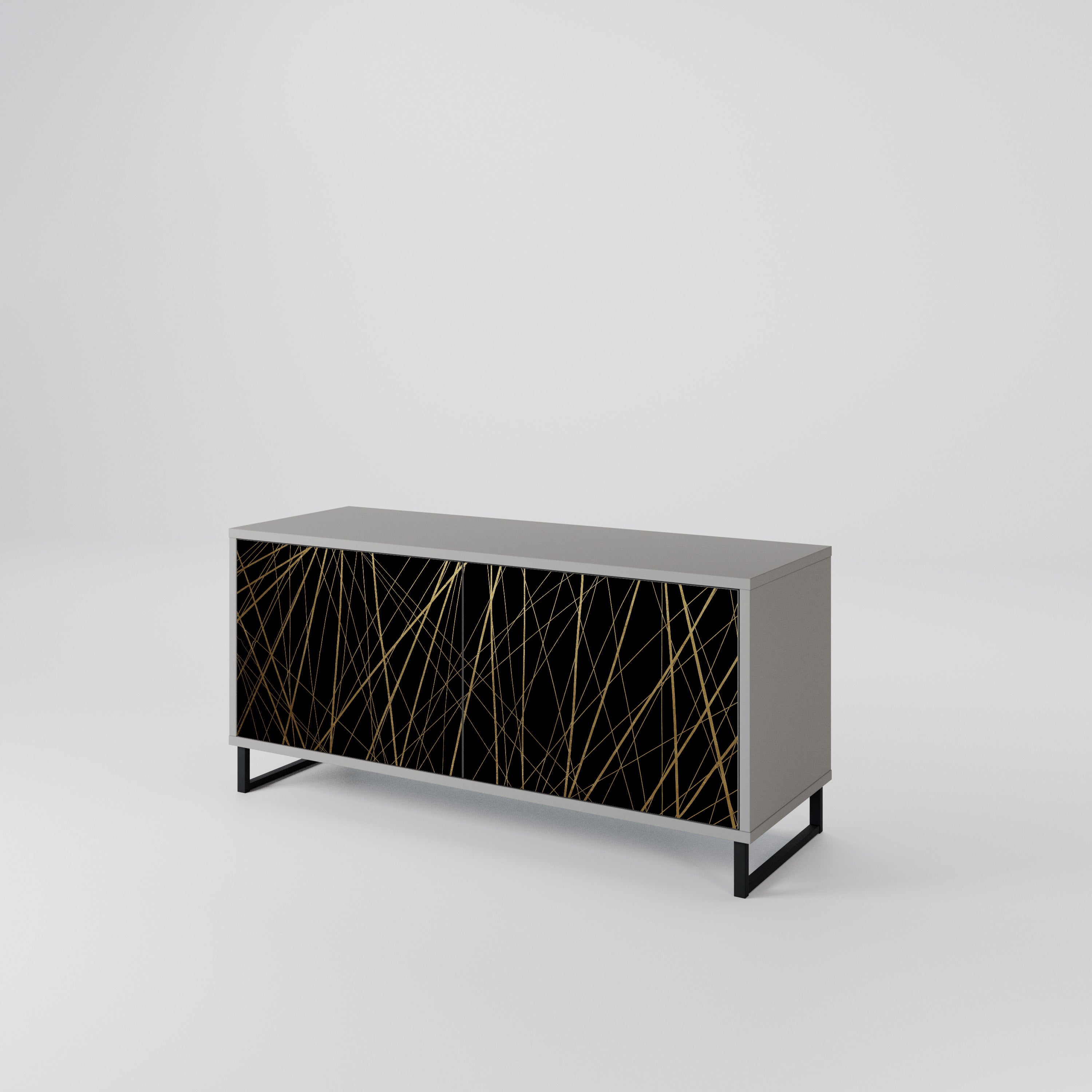 BRIGHT MESH Kompaktní dvoudveřový TV stolek