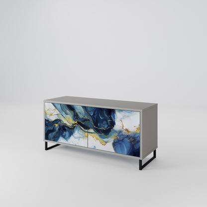 INKY MARBLE Kompaktní dvoudveřový TV stolek