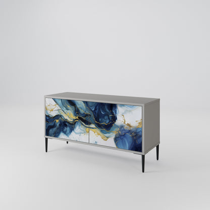 INKY MARBLE Kompaktní dvoudveřový TV stolek