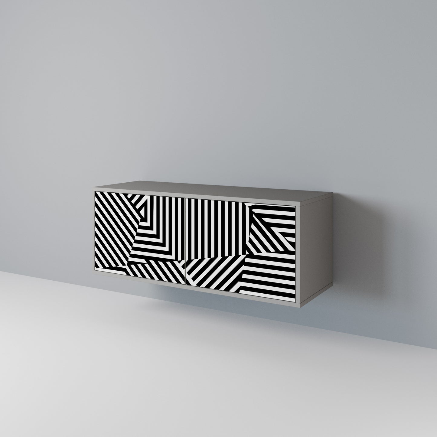 ILLUSIONARY LATTICE Kompaktní dvoudveřový TV stolek