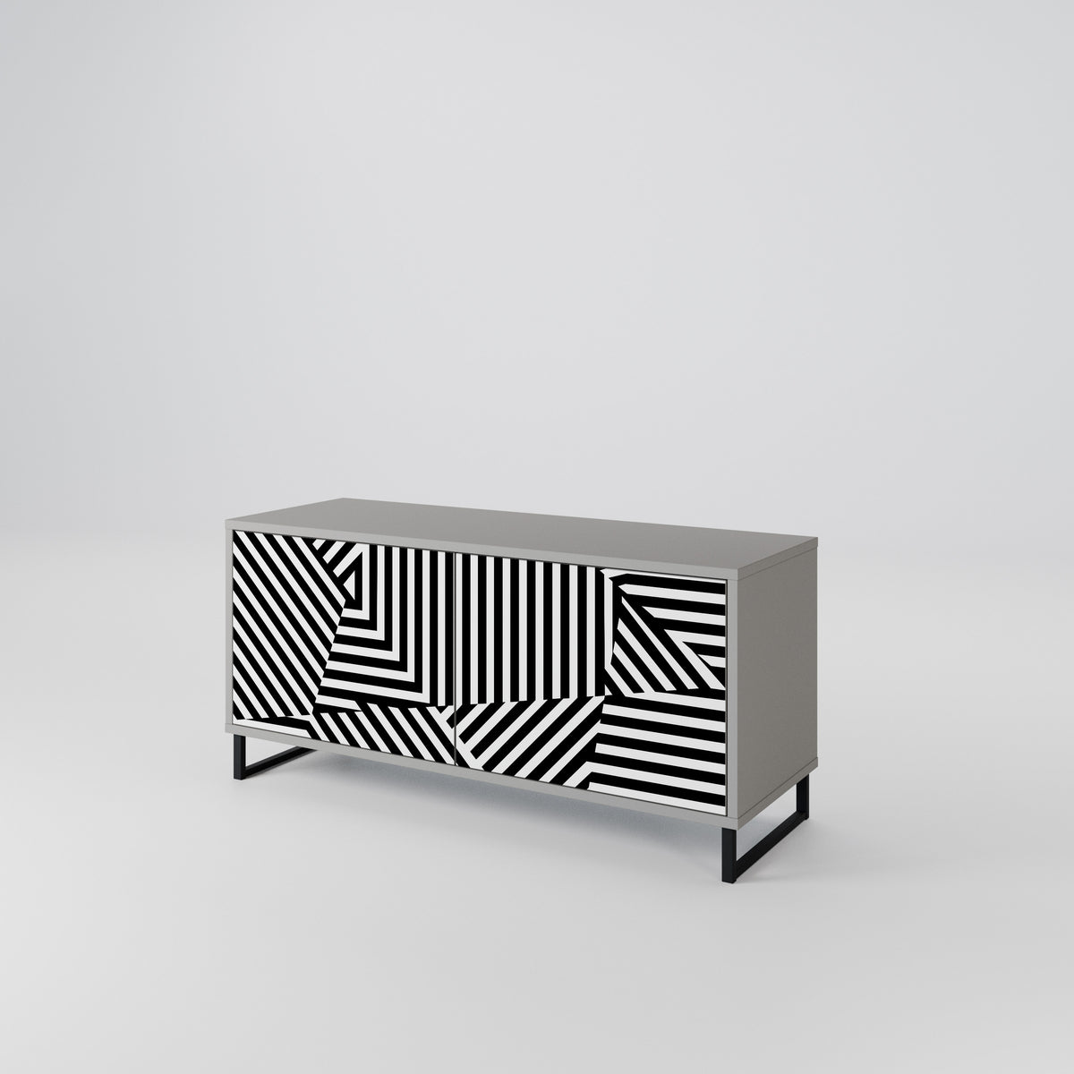 ILLUSIONARY LATTICE Kompaktní dvoudveřový TV stolek