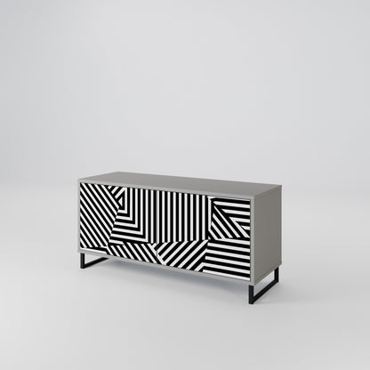 ILLUSIONARY LATTICE Kompaktní dvoudveřový TV stolek