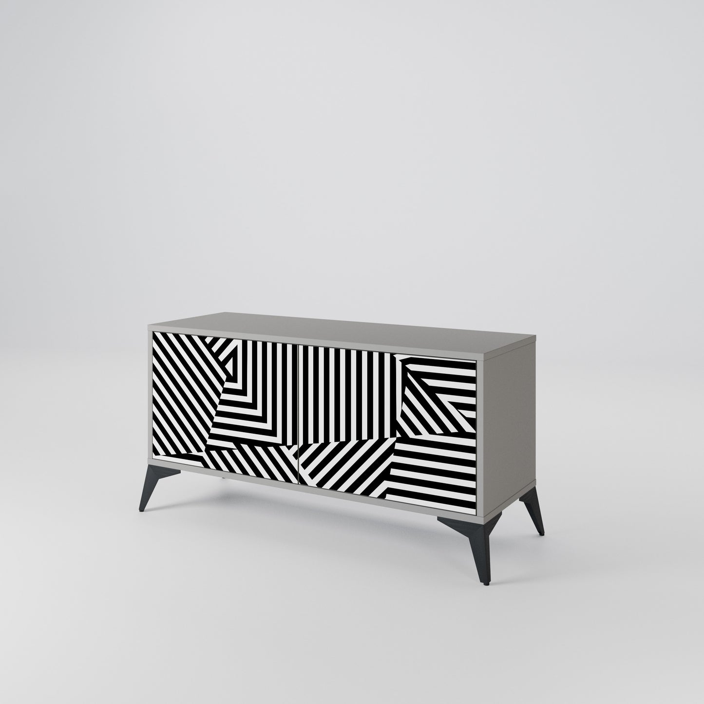 ILLUSIONARY LATTICE Kompaktní dvoudveřový TV stolek