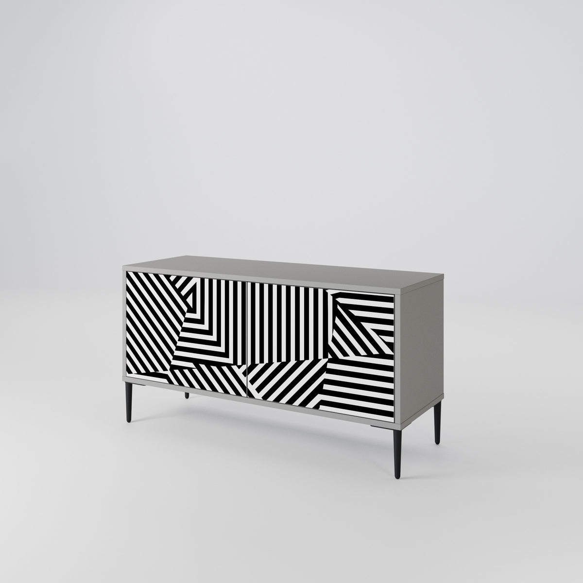 ILLUSIONARY LATTICE Kompaktní dvoudveřový TV stolek