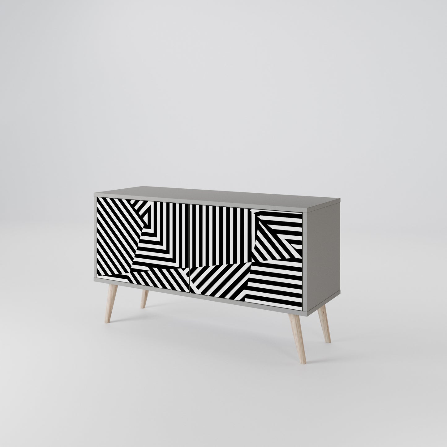 ILLUSIONARY LATTICE Kompaktní dvoudveřový TV stolek