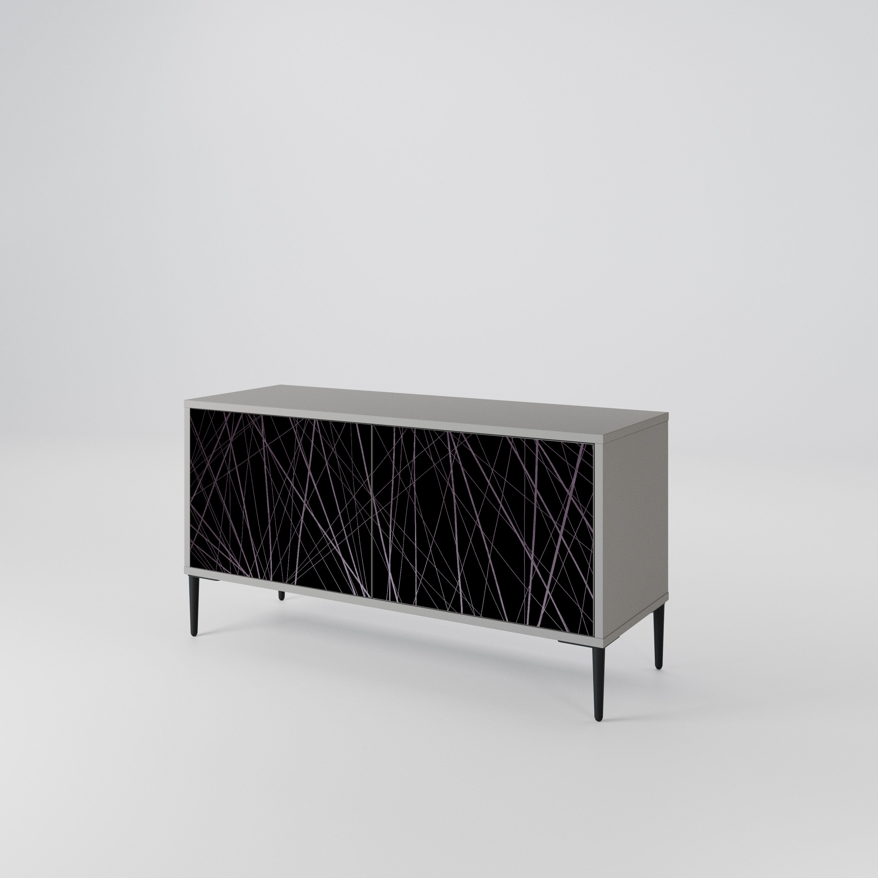 SHIMMER SPIDERGRAM Kompaktní dvoudveřový TV stolek