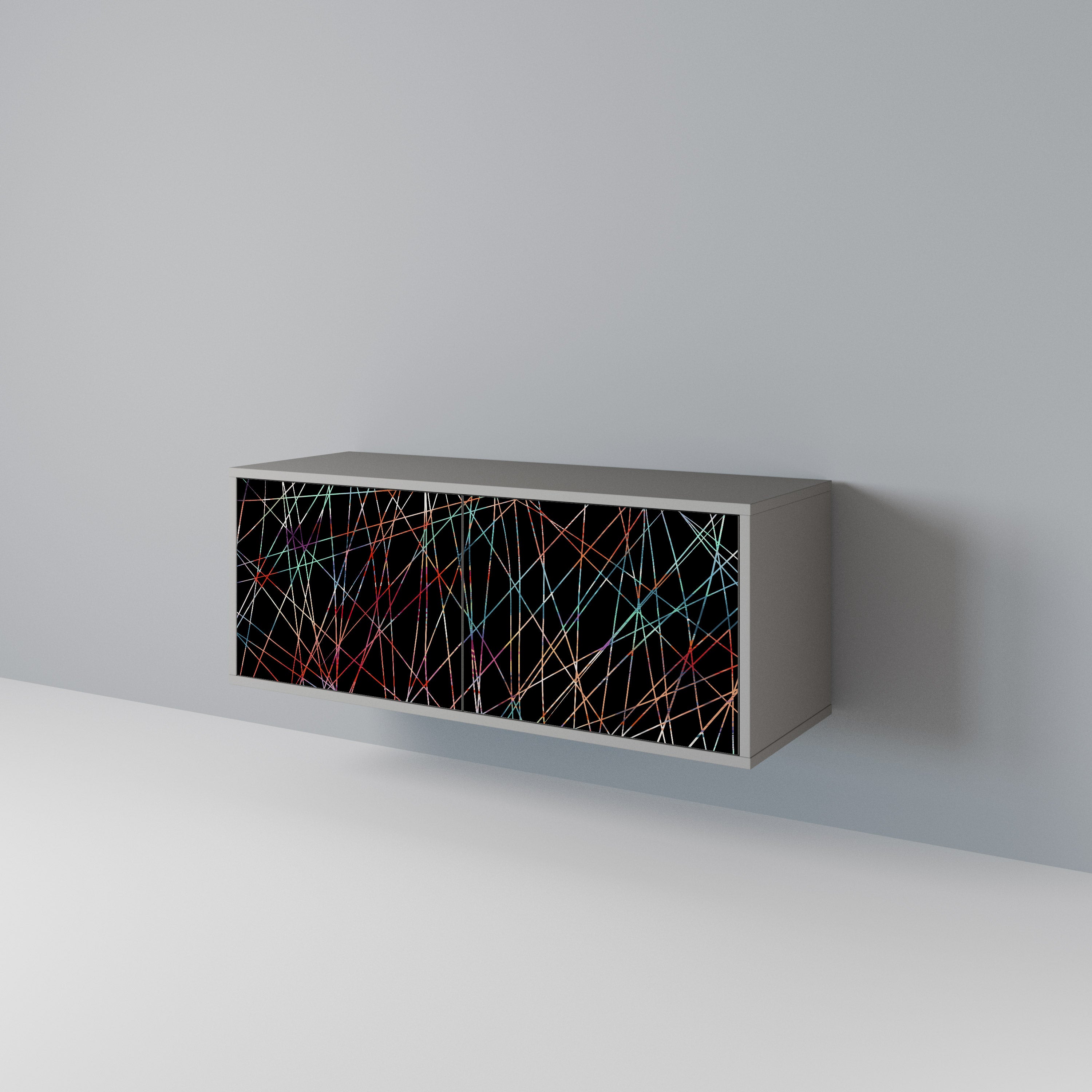 LUMINOUS SNARE Kompaktní dvoudveřový TV stolek