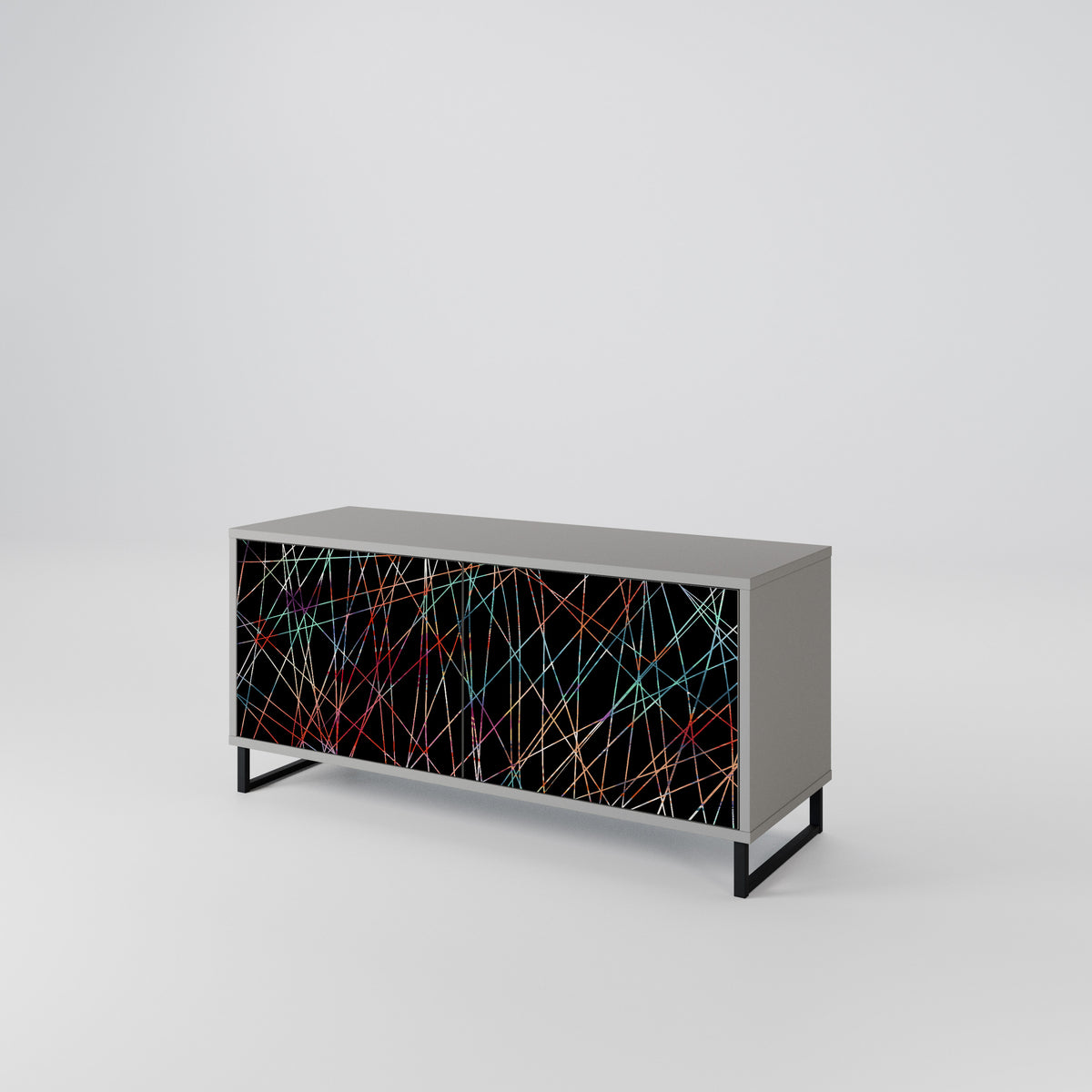 LUMINOUS SNARE Kompaktní dvoudveřový TV stolek