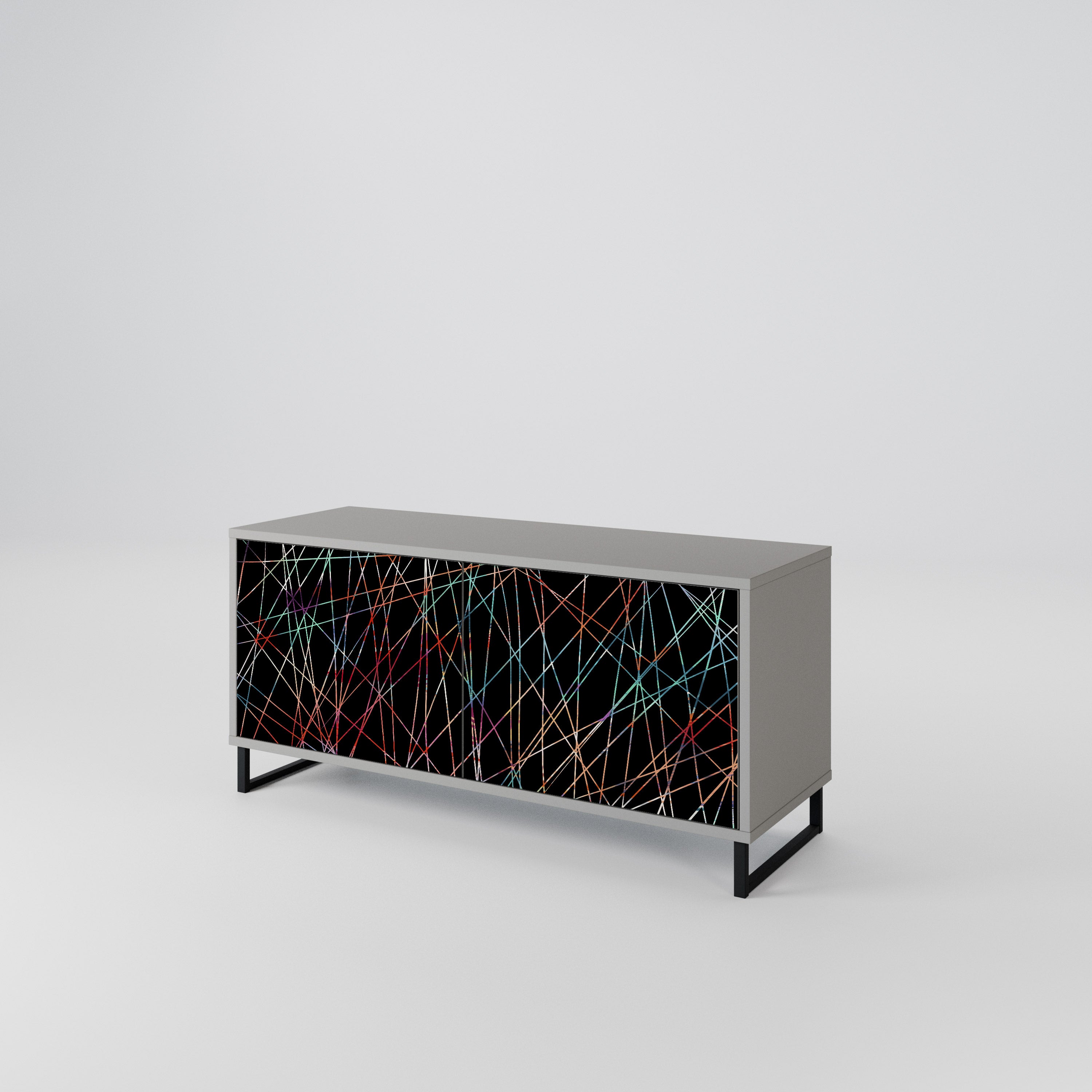 LUMINOUS SNARE Kompaktní dvoudveřový TV stolek