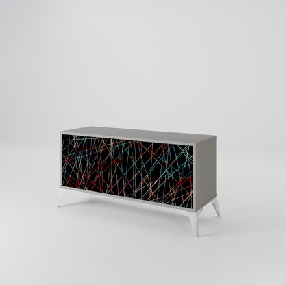 LUMINOUS SNARE Kompaktní dvoudveřový TV stolek
