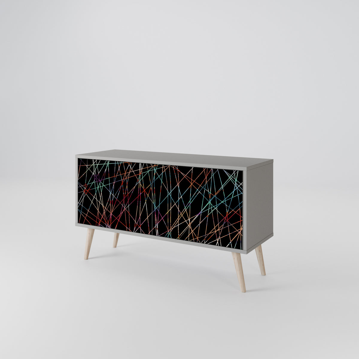 LUMINOUS SNARE Kompaktní dvoudveřový TV stolek