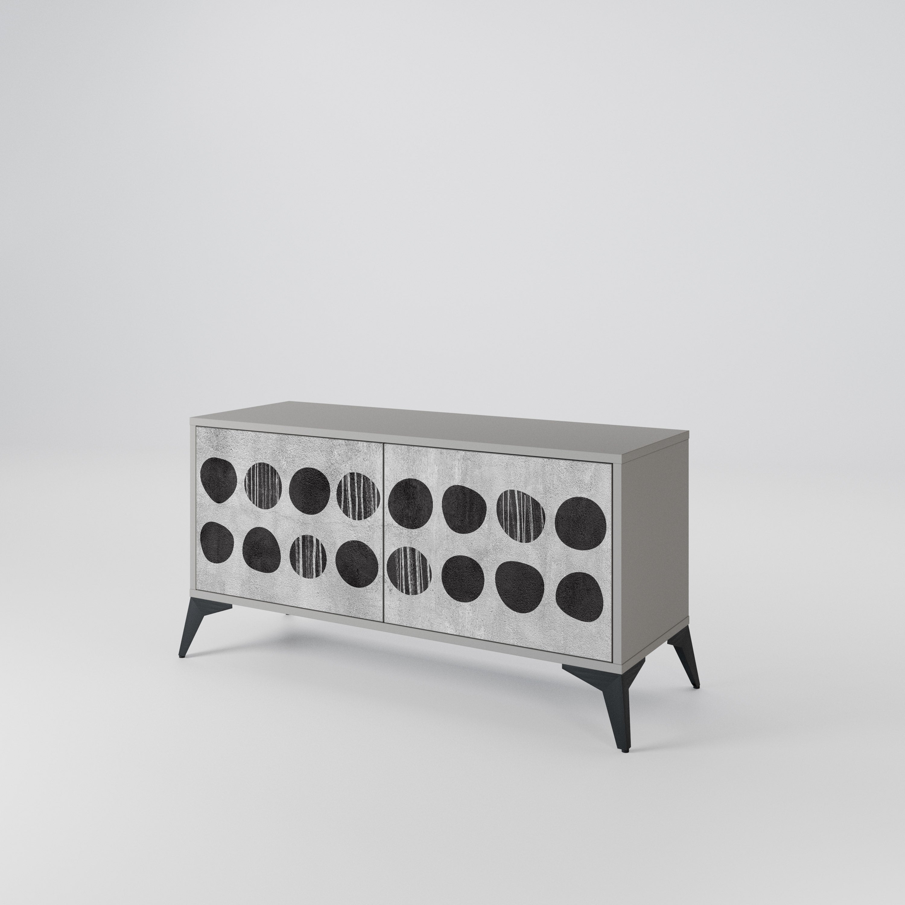 GHOSTLY GRADIENTS Kompaktní dvoudveřový TV stolek