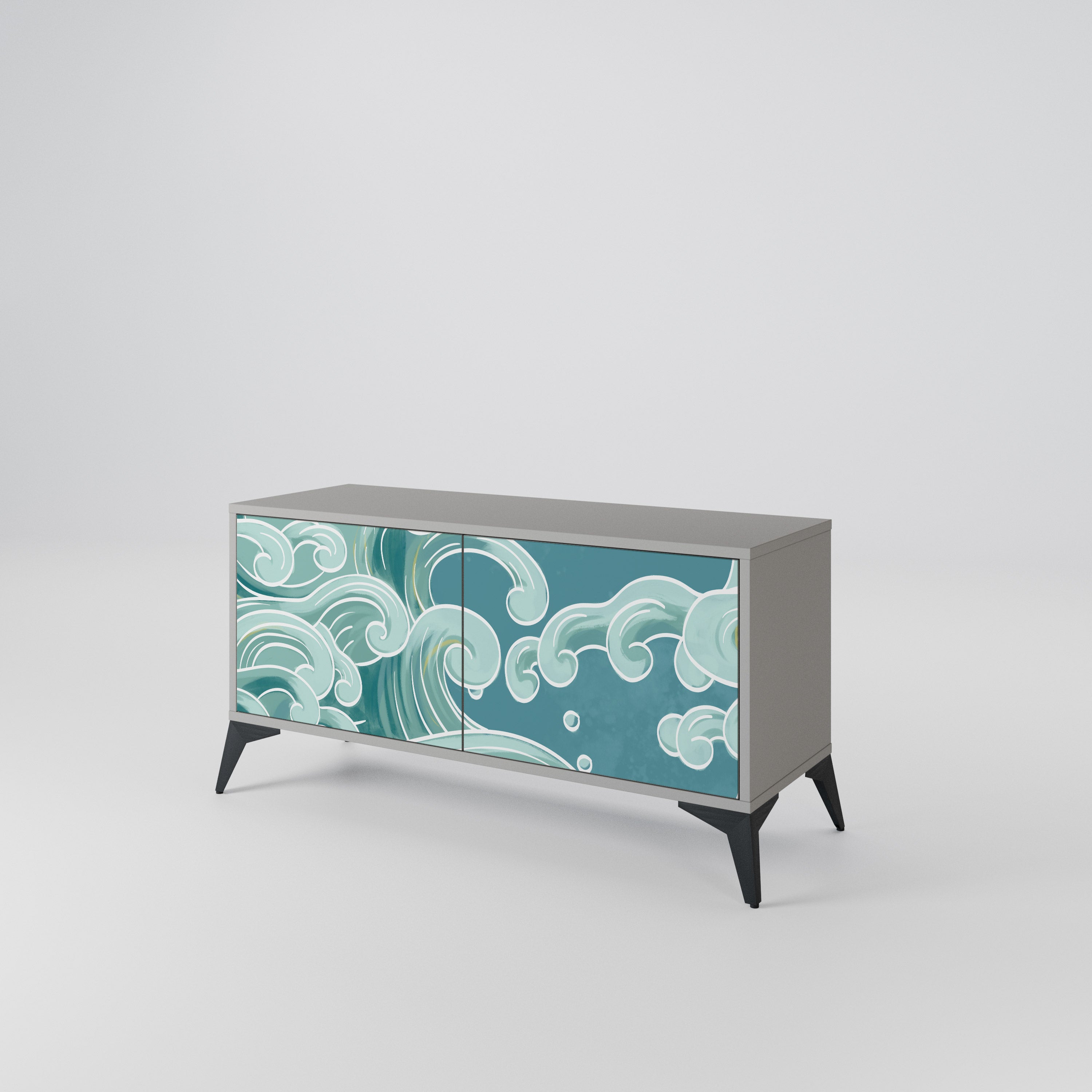 ASIAN SWAY Kompaktní dvoudveřový TV stolek