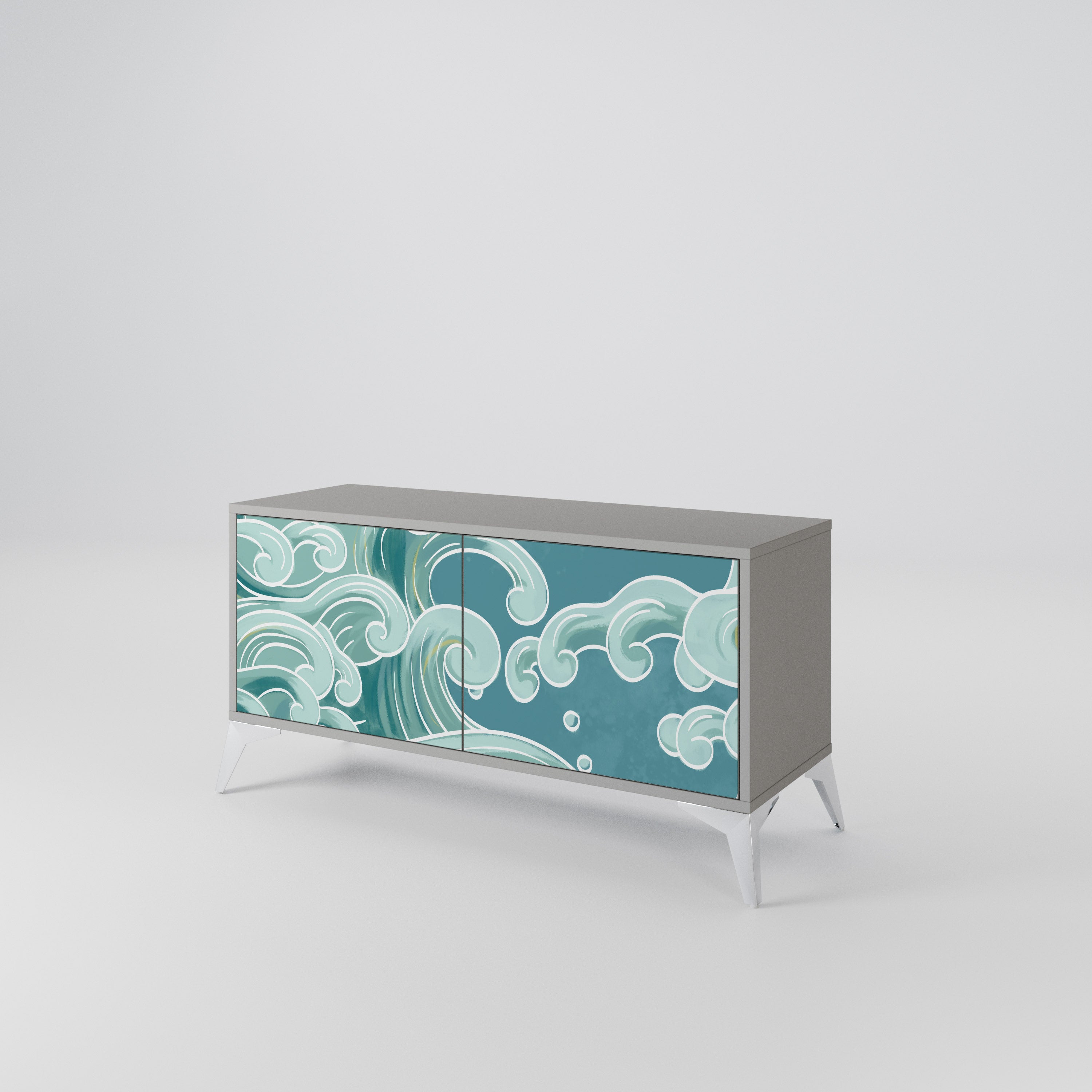 ASIAN SWAY Kompaktní dvoudveřový TV stolek