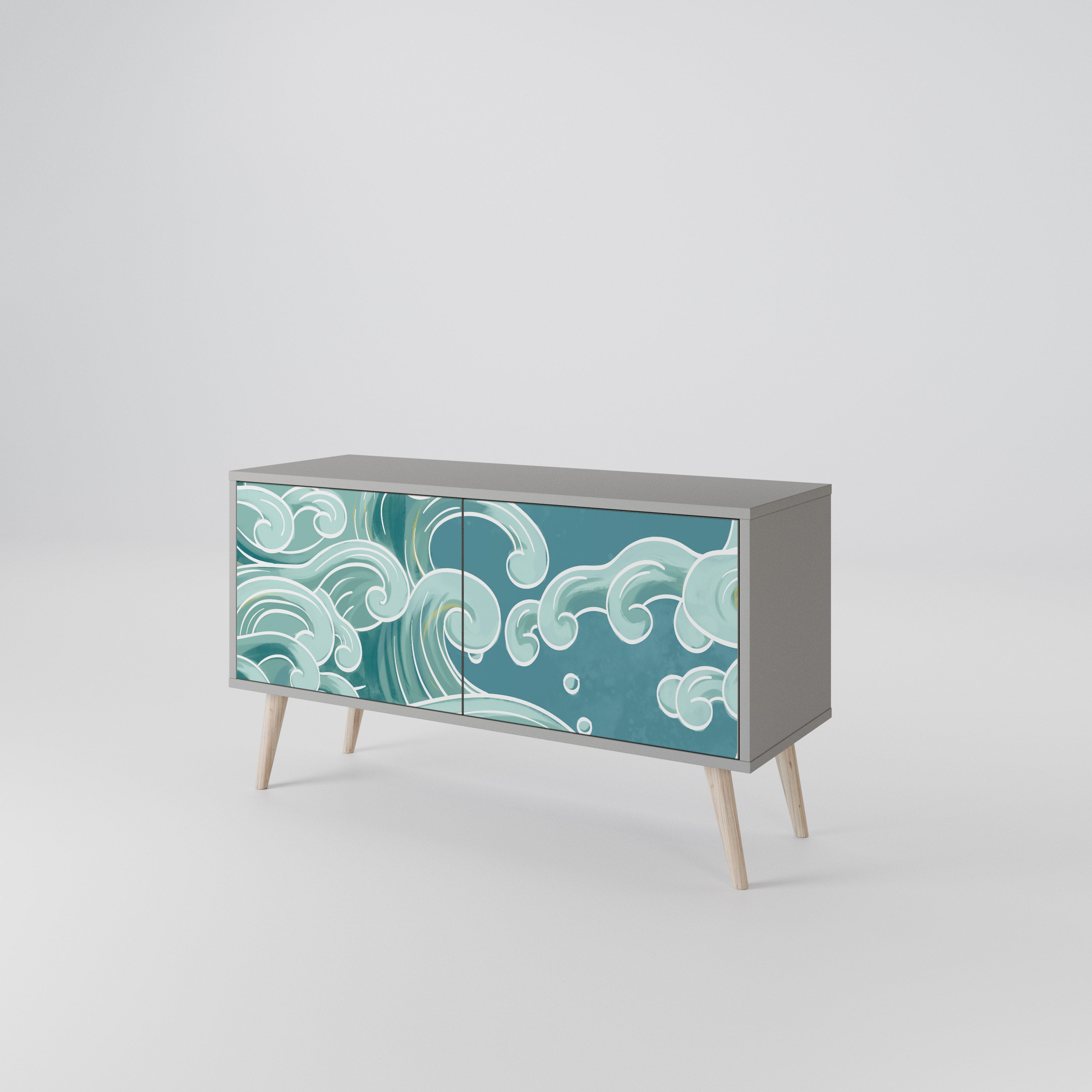 ASIAN SWAY Kompaktní dvoudveřový TV stolek