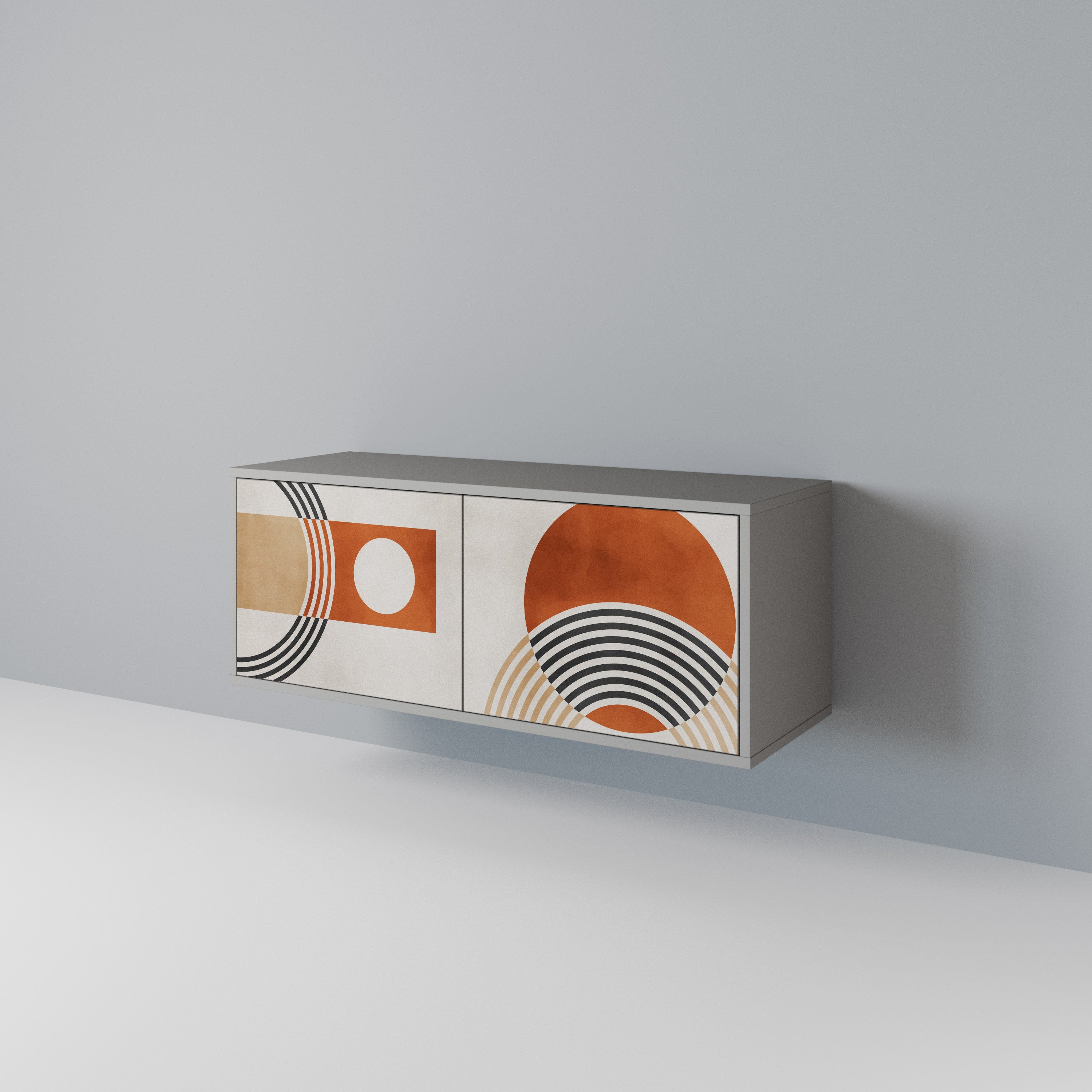 SPACE AROUND Compact 2-Door TV Cabinet