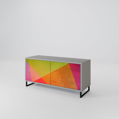 VIVID GEOMETRY Kompaktní dvoudveřový TV stolek