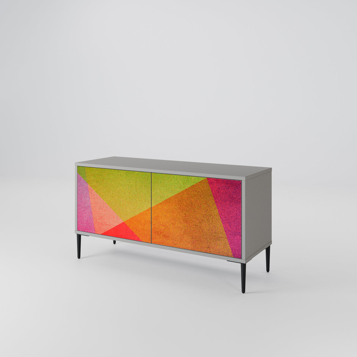 VIVID GEOMETRY Kompaktní dvoudveřový TV stolek