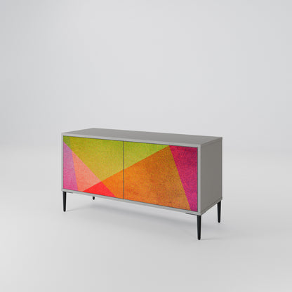 VIVID GEOMETRY Kompaktní dvoudveřový TV stolek