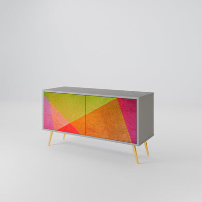 VIVID GEOMETRY Kompaktní dvoudveřový TV stolek