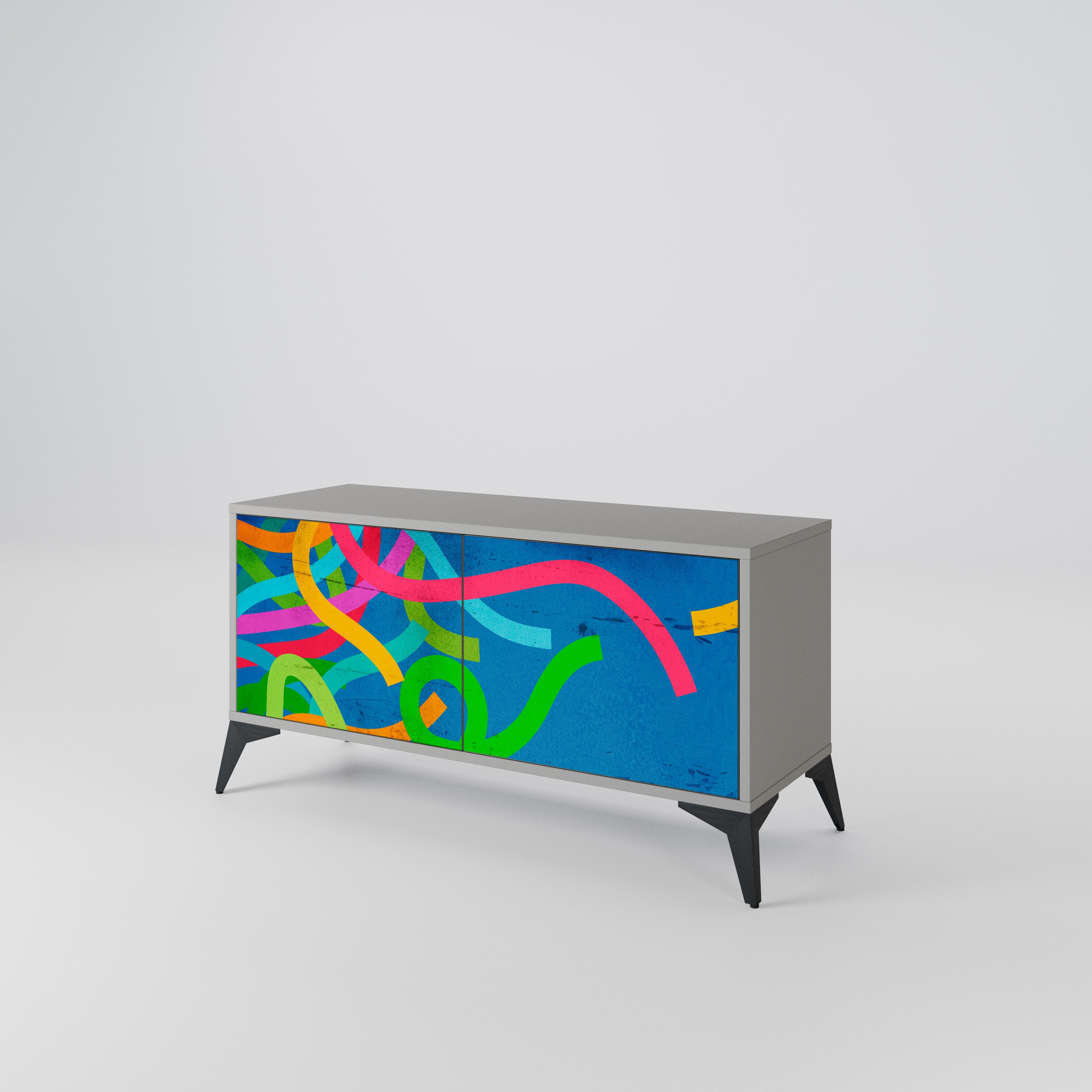 STREAMER TANGLE Compact 2-Door TV Cabinet