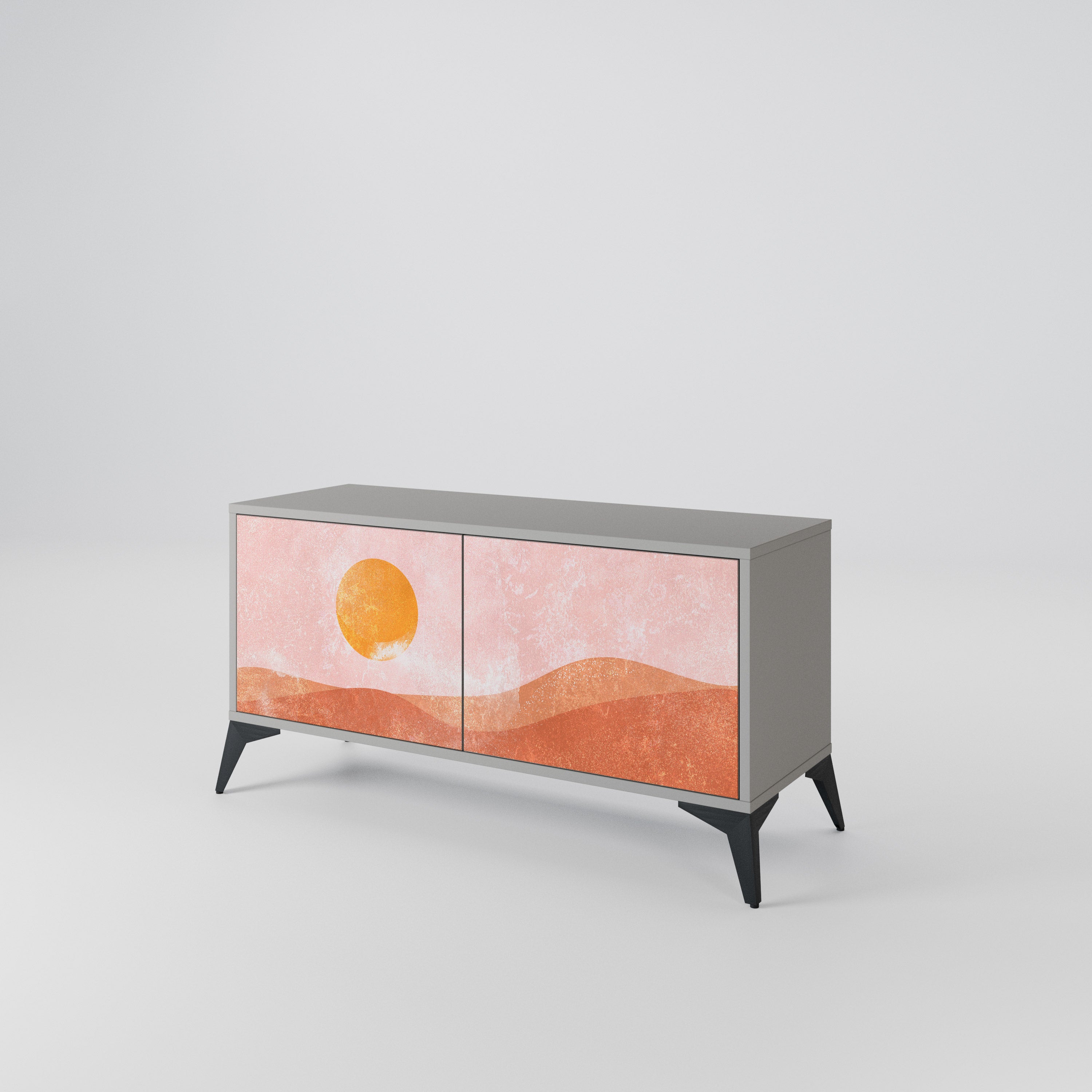 LUMINOUS SUNLIGHT Compact 2-Door TV Cabinet