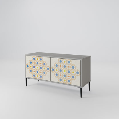 PATTERNED PRISM Kompaktní dvoudveřový TV stolek