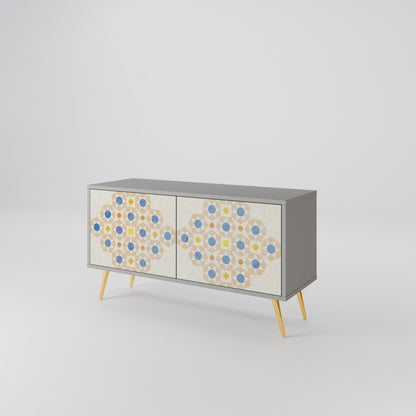 PATTERNED PRISM Kompaktní dvoudveřový TV stolek