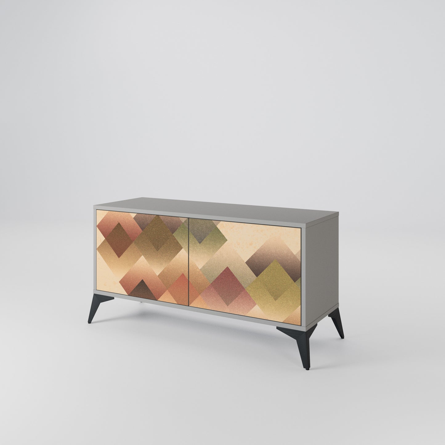 GEOMETRIC FUSION Kompaktní dvoudveřový TV stolek