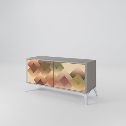 GEOMETRIC FUSION Kompaktní dvoudveřový TV stolek