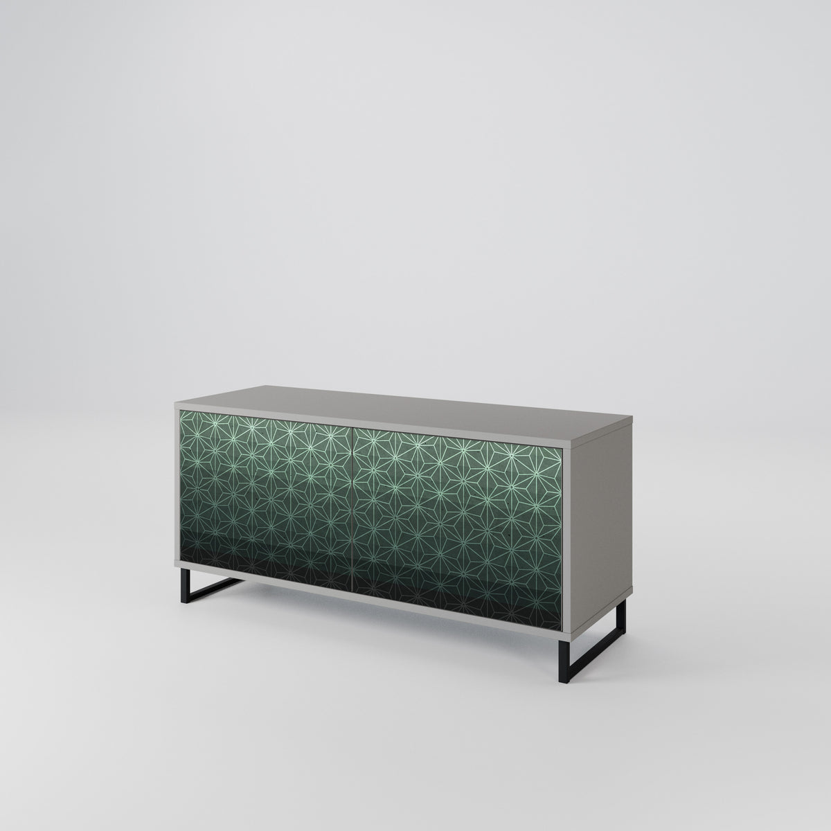 ORNAMENTAL GLIMMER Kompaktní dvoudveřový TV stolek