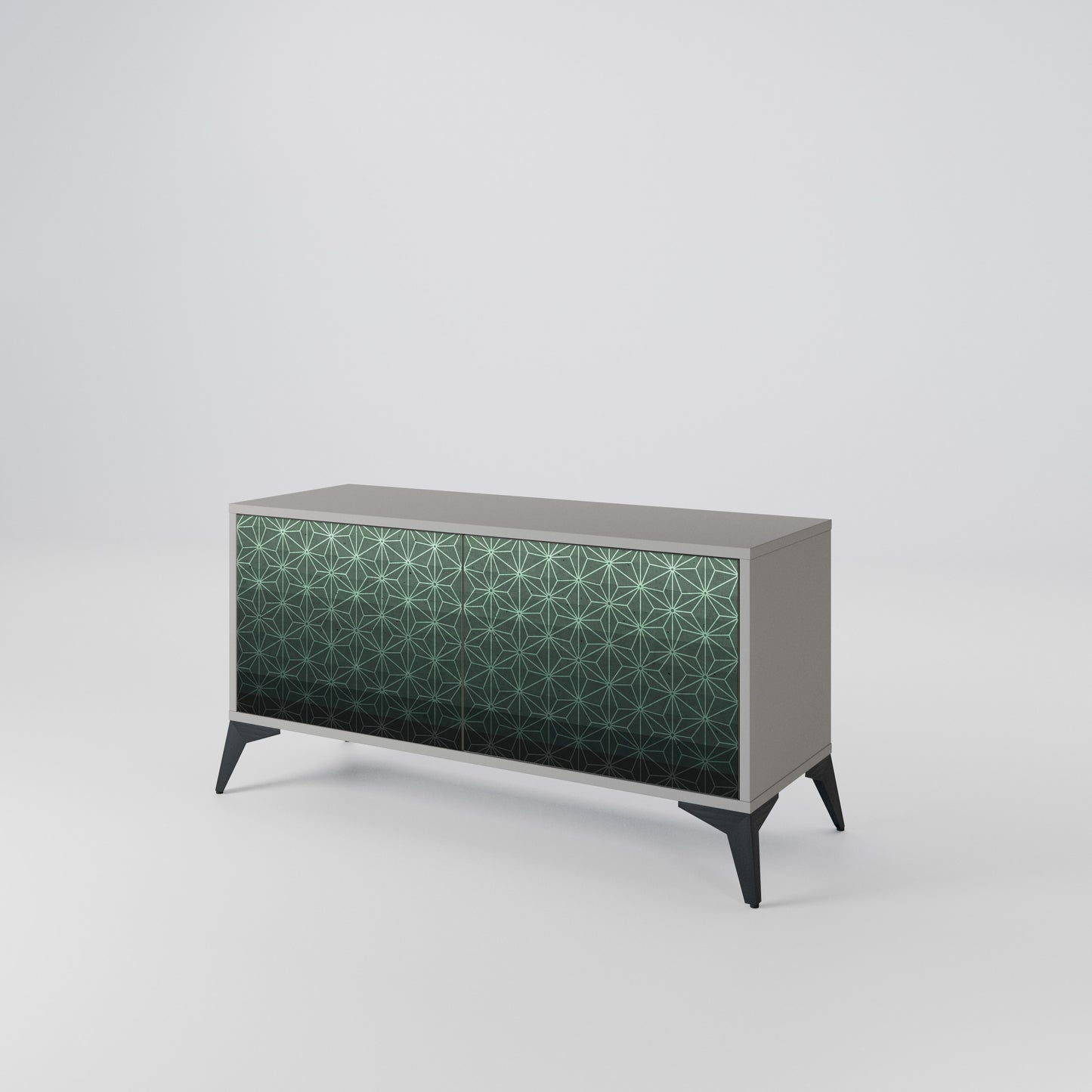 ORNAMENTAL GLIMMER Kompaktní dvoudveřový TV stolek