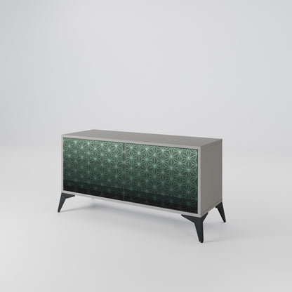 ORNAMENTAL GLIMMER Kompaktní dvoudveřový TV stolek