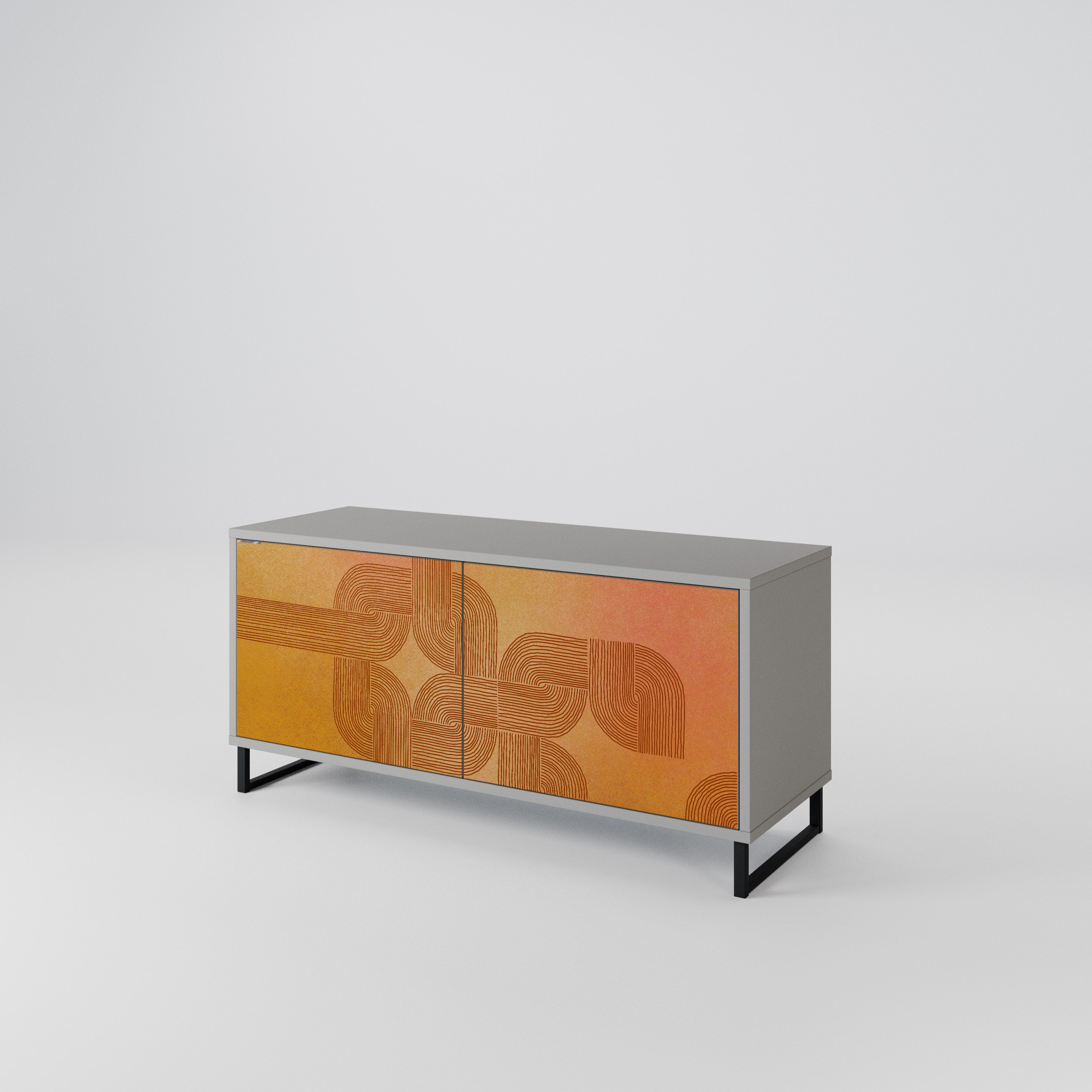 STRENGTHENING RELATION Compact 2-Door TV Cabinet