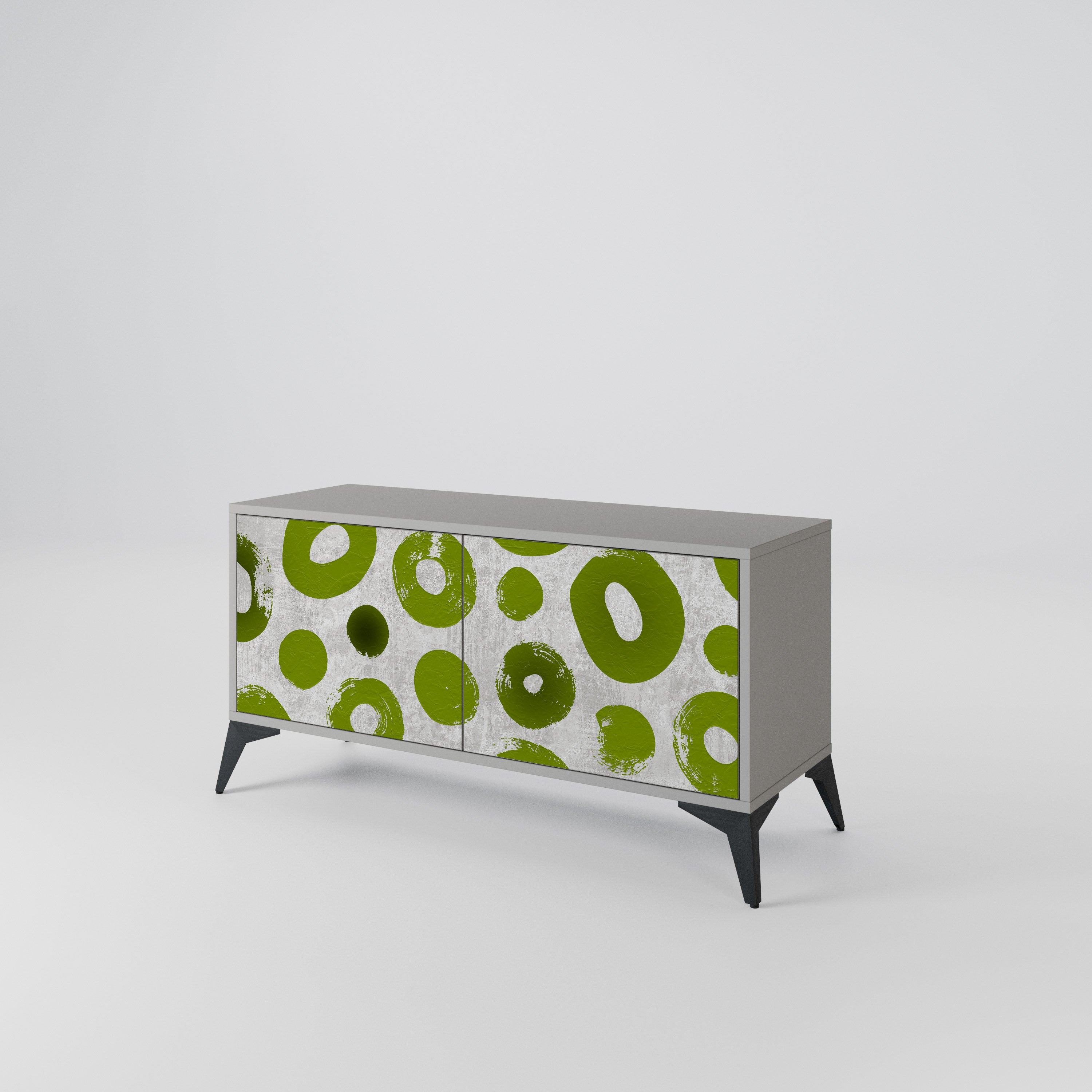 GREEN RHAPSODY Compact 2-Door TV Cabinet