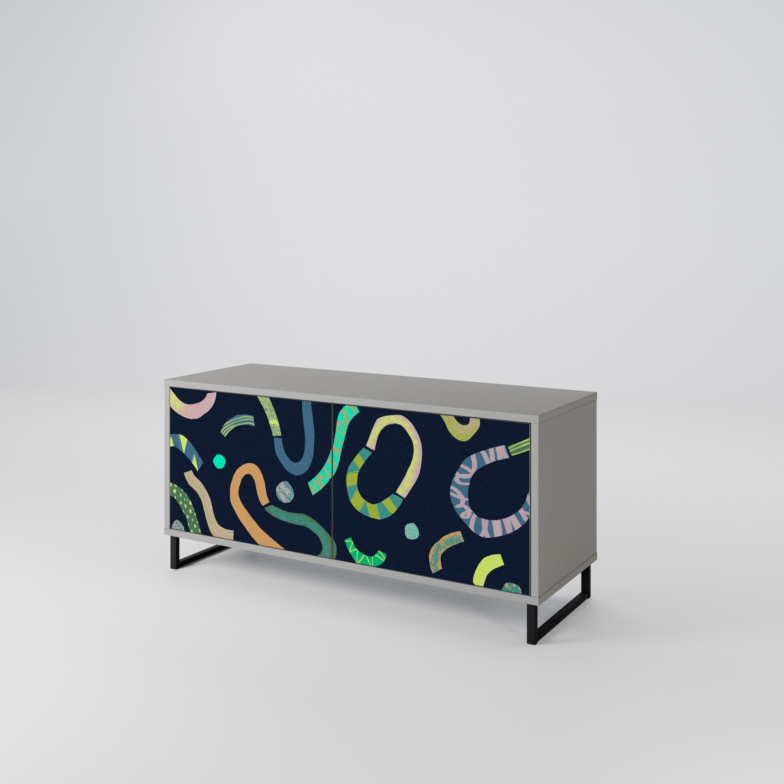 CONTRAST DANCE Compact 2-Door TV Cabinet