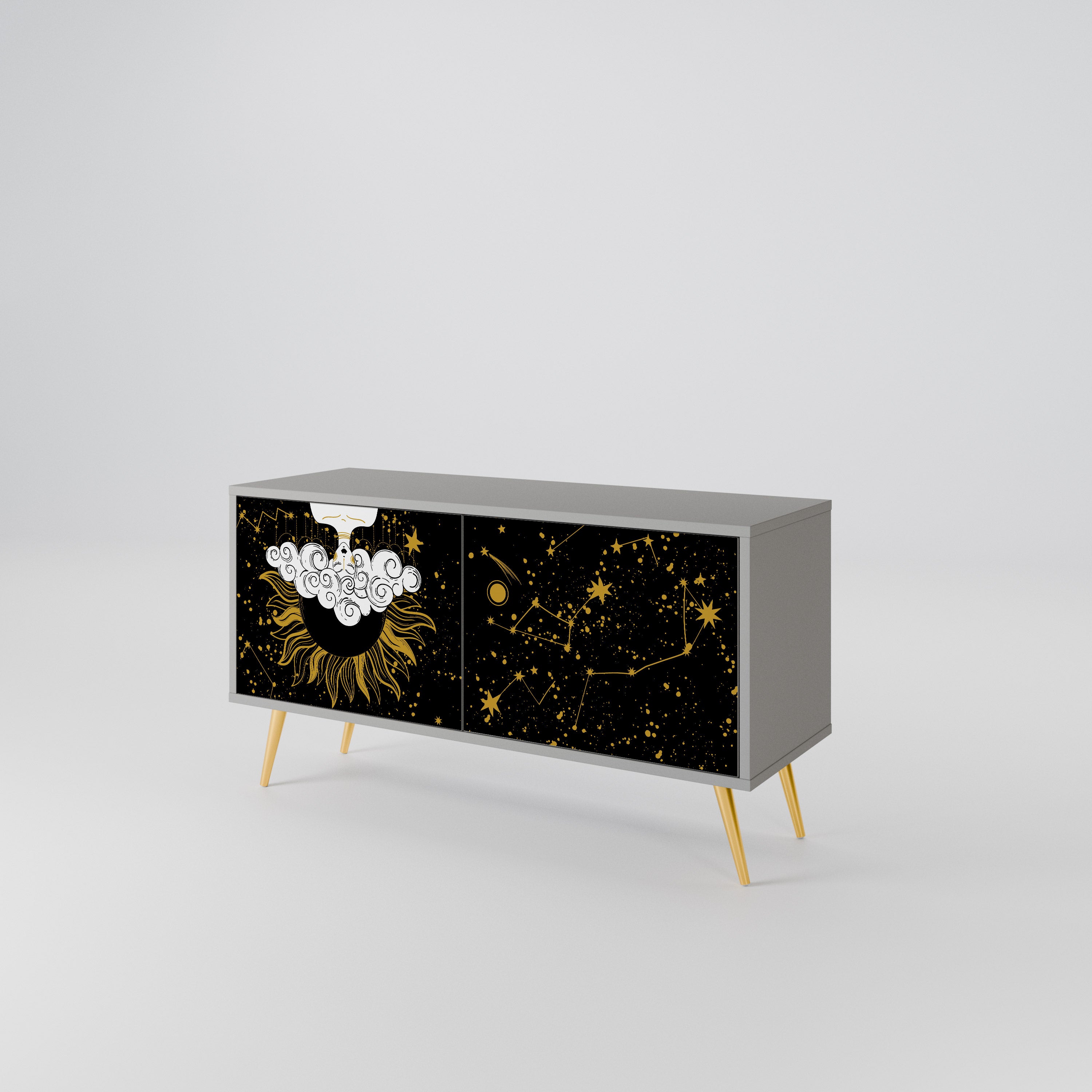 STELLAR CONSTELLATIONS Compact 2-Door TV Cabinet