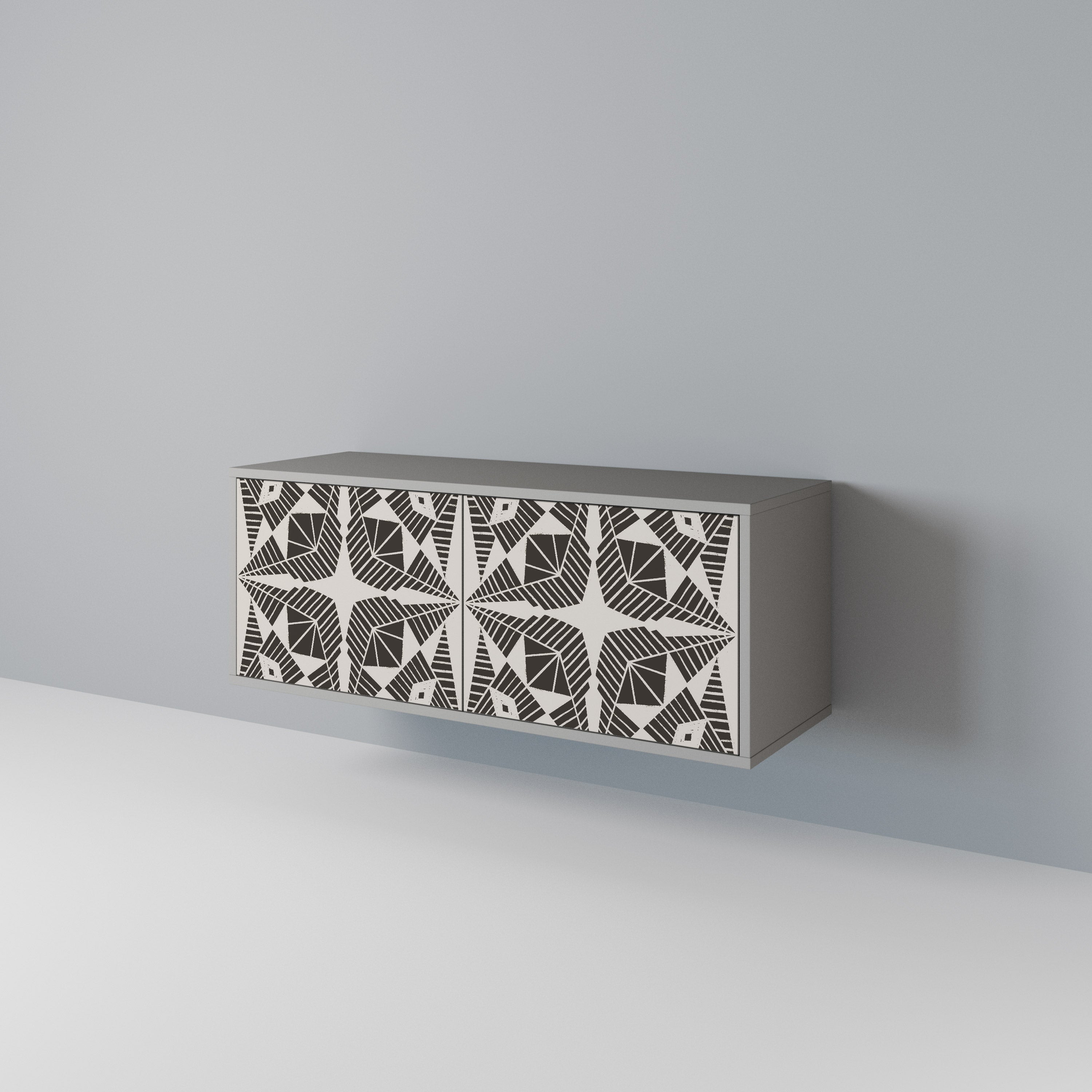 MONOCHROME NEXUS Compact 2-Door TV Cabinet