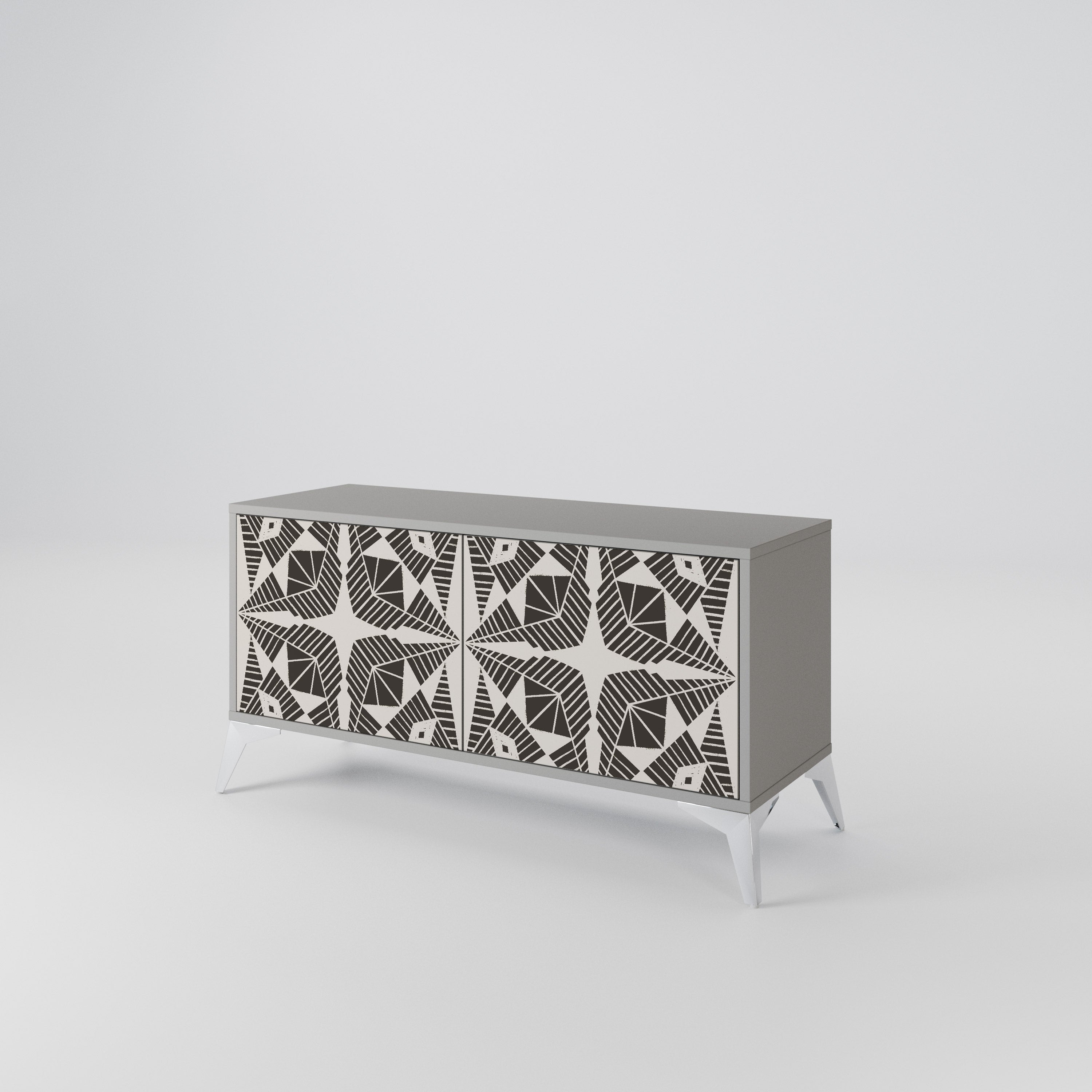 MONOCHROME NEXUS Compact 2-Door TV Cabinet