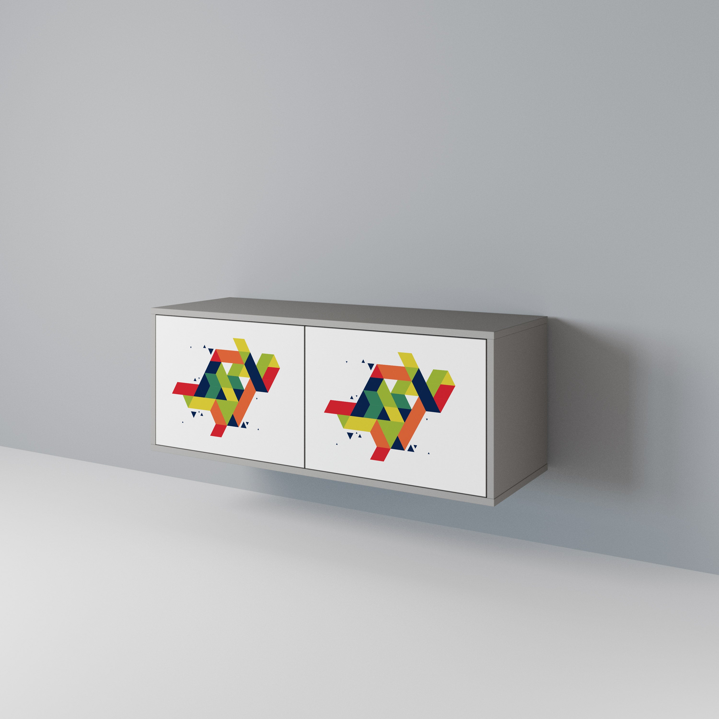 FUTURE SIGN Compact 2-Door TV Cabinet