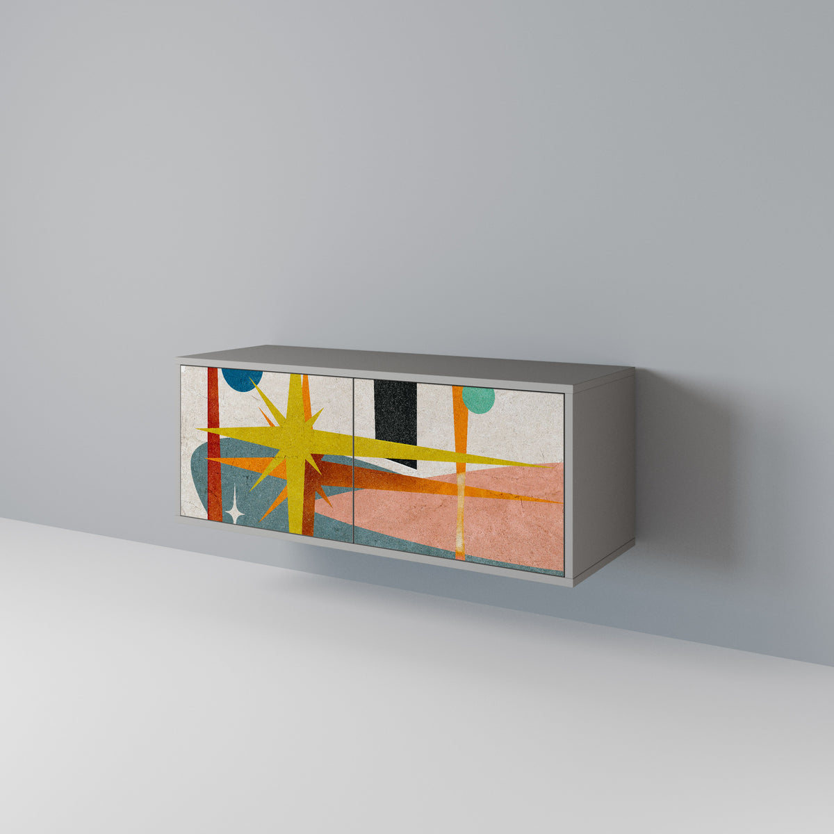 INTERSTELLAR VIBES Kompaktní dvoudveřový TV stolek