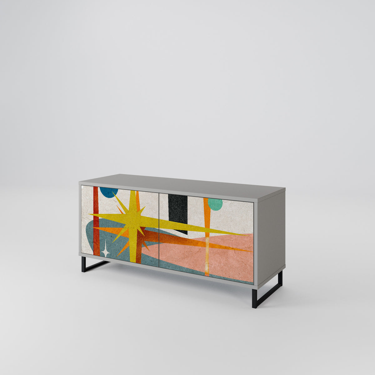 INTERSTELLAR VIBES Kompaktní dvoudveřový TV stolek