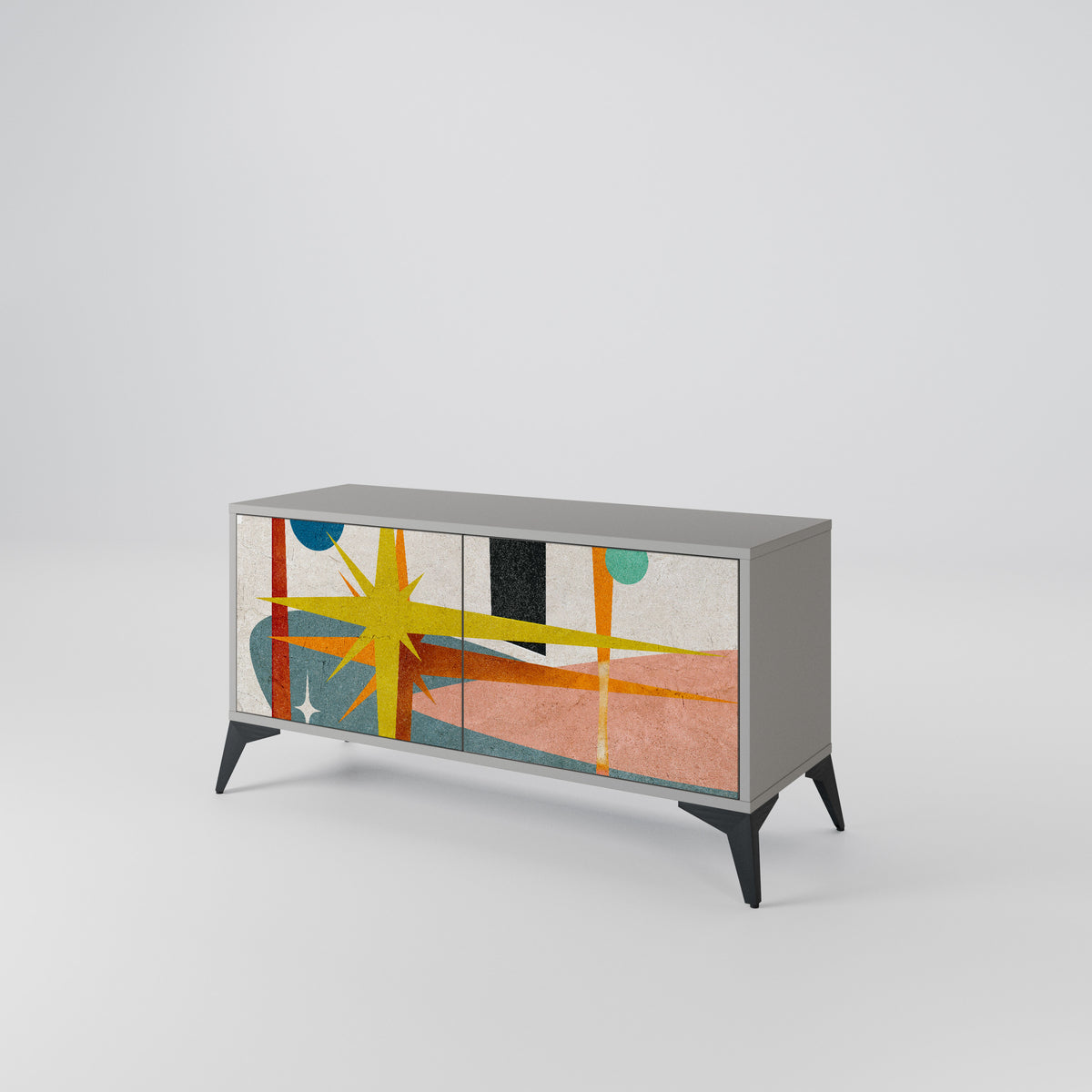 INTERSTELLAR VIBES Kompaktní dvoudveřový TV stolek