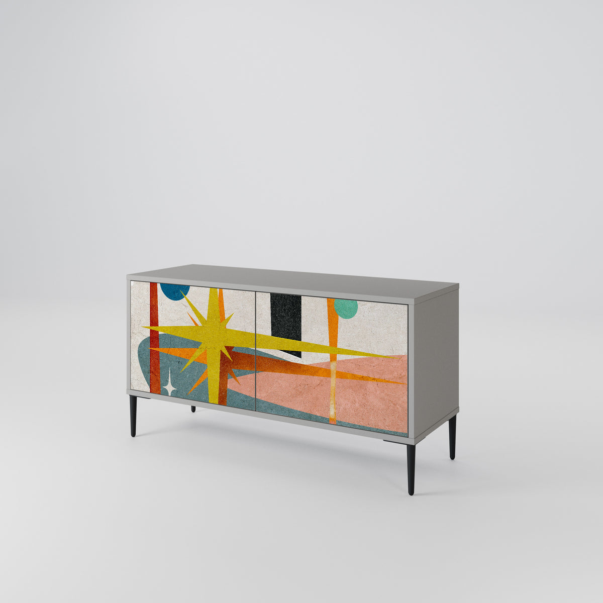 INTERSTELLAR VIBES Kompaktní dvoudveřový TV stolek