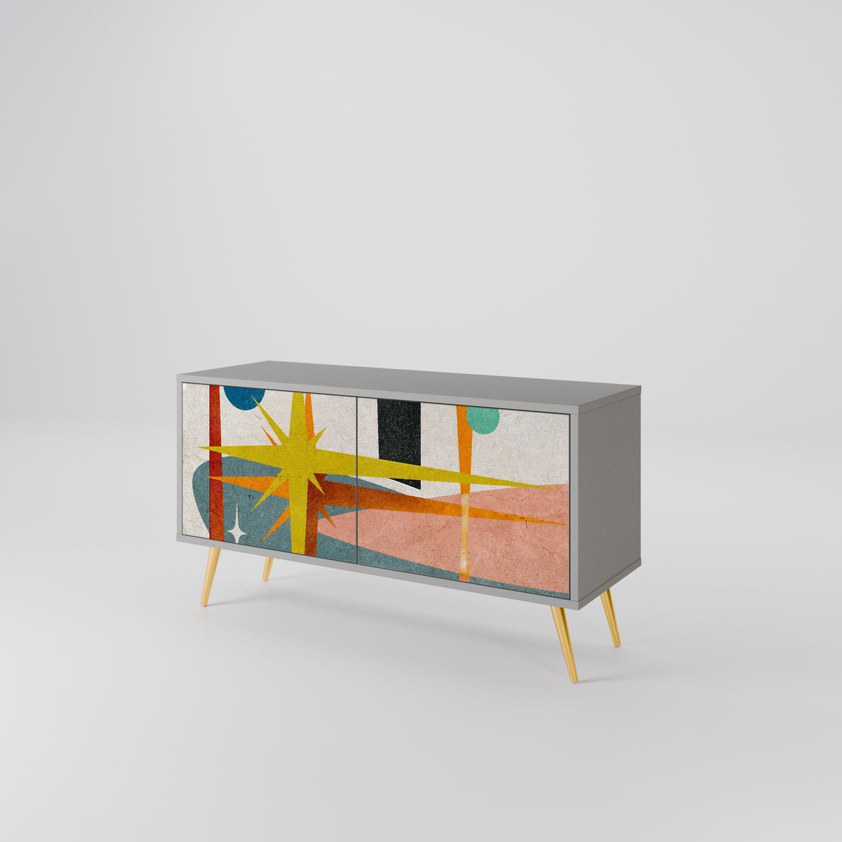 INTERSTELLAR VIBES Kompaktní dvoudveřový TV stolek