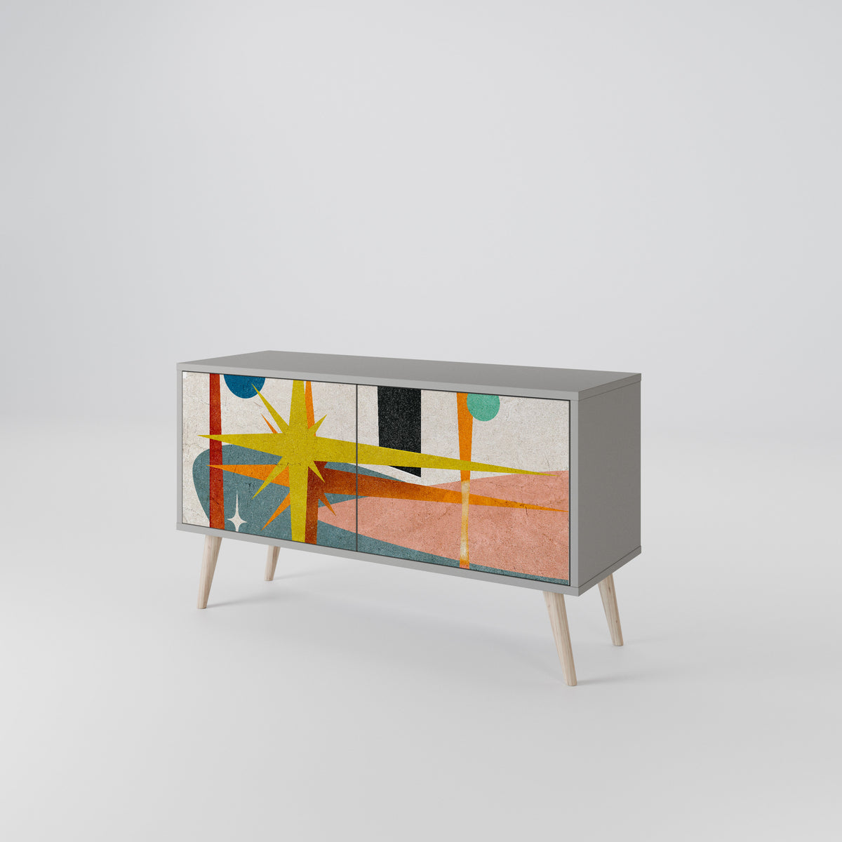 INTERSTELLAR VIBES Kompaktní dvoudveřový TV stolek