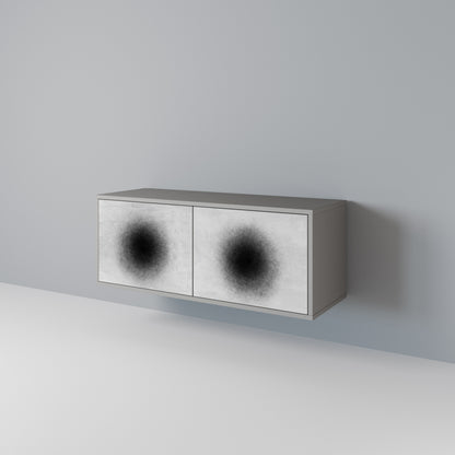 BLACK HOLE Kompaktní dvoudveřový TV stolek
