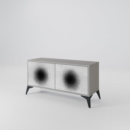 BLACK HOLE Kompaktní dvoudveřový TV stolek