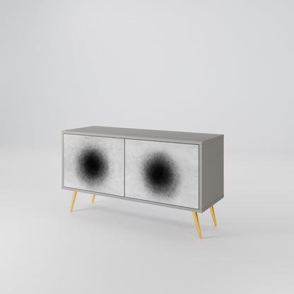 BLACK HOLE Kompaktní dvoudveřový TV stolek