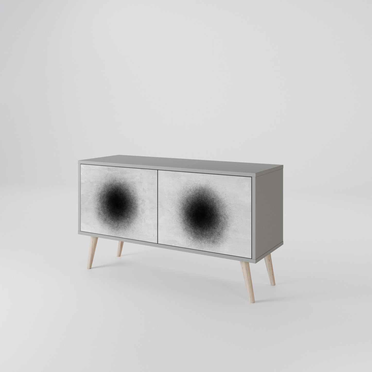 BLACK HOLE Kompaktní dvoudveřový TV stolek